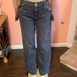 In Excellent Condition Raw Hem Jeans
